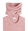 Розов дамски пуловер с подвижна яка Odilia-2 снимка