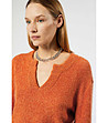 Оранжев дамски пуловер Allora-3 снимка