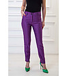 Стилен дамски панталон в лилаво-0 снимка