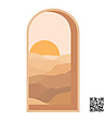 Декоративен стикер - пано Desert Arch-0 снимка
