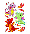 Декоративен стикер Sweety Dragons-1 снимка
