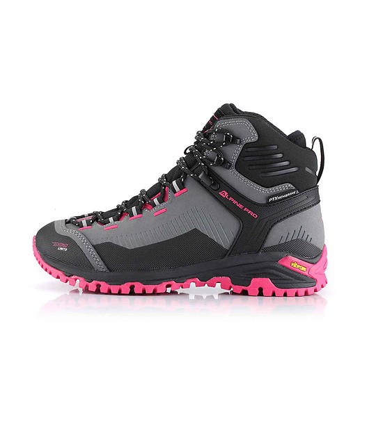 Unisex туристически обувки  в черно, сиво и розово с PTX ™ мембрана снимка