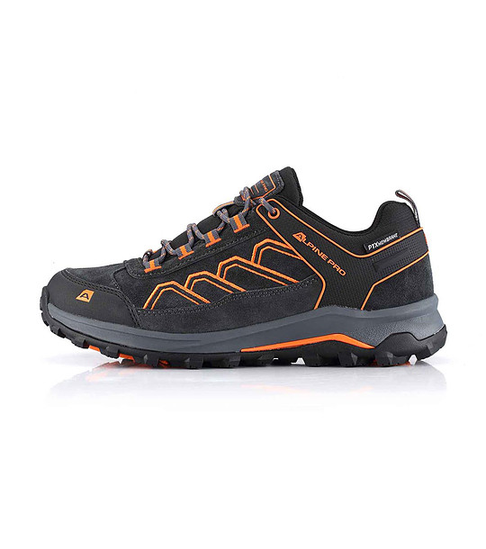 Unisex туристически обувки в черно и оранжево снимка
