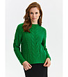 Зелен дамски пуловер Emanuela-0 снимка