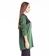 Дамска жилетка в зелено и сиво Anisela-3 снимка