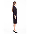 Черна рокля с дантелен панел Zaria-3 снимка