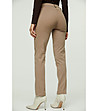 Дамски панталон в цвят камел Zaria-1 снимка