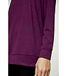 Дамска блуза в цвят патладжан Amber-2 снимка