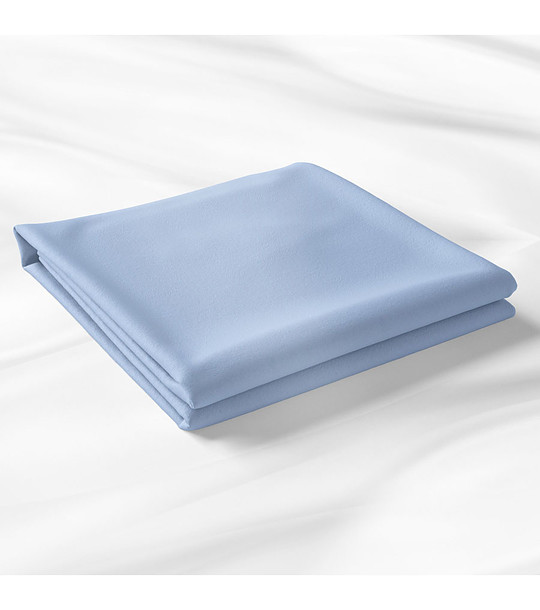 Чаршаф ранфорс в синьо Sara 220x240 см снимка