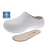 Бели дамски чехли със стелка от естествена кожа Vera-0 снимка