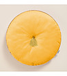Кръгла декоративна възглавница в жълто Allure 45 см-0 снимка