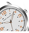 Сребрист мъжки часовник с бял циферблат Zam-2 снимка