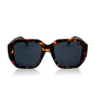 Слънчеви очила в цвят хавана в черно и оранжево с поляризация снимка
