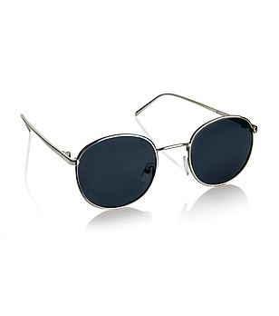 Слънчеви поляризирани unisex очила в сребристо с тъмни лещи снимка