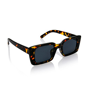 Унисекс поляризирани слънчеви очила в хавана в черно и оранжево снимка