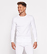 Бяла памучна мъжка блуза-0 снимка