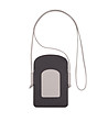 Чанта за телефон от естествена кожа в сиво и кафяво  Minorca-1 снимка