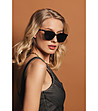 Слънчеви unisex очила в черно и кафяво-4 снимка