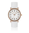 Дамски часовник в розовозлатисто и бяло с камъчета Monako-0 снимка