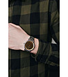 Сребрист мъжки часовник Vevey-3 снимка