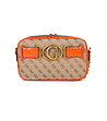 Дамска чанта в бежово и оранжево Verona-1 снимка