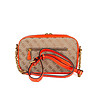 Дамска чанта в бежово и оранжево Verona-2 снимка
