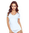 Дамска блуза в бяло Dorin с високо съдържание памук-0 снимка