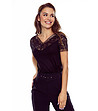 Черна дамска блуза Safona maxi размер-0 снимка
