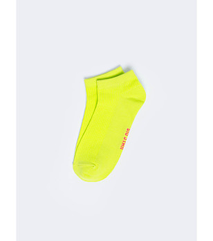 Дамски чорапи в електриково жълто Shortila снимка