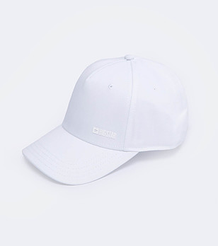 Unisex шапка с козирка в цвят крем Facil снимка