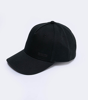 Черна unisex шапка с козирка Facil снимка