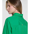 Зелена памучна дамска риза Tiroko-1 снимка