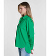 Зелена памучна дамска риза Tiroko-2 снимка