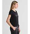 Черна дамска тениска от органичен памук Avrora-1 снимка
