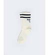 Дамски чорапи в екрю с черни ленти Atikala-0 снимка