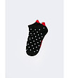Дамски чорапи в черно на точки Hartilini-0 снимка