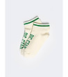 Мъжки памучни чорапи с екрю и зелено Blackon-0 снимка