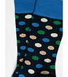 Тъмносини мъжки чорапи на точки Dorianer-3 снимка
