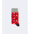 Червени мъжки чорапи на точки Brak-1 снимка