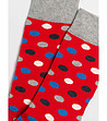 Червени мъжки чорапи на точки Brak-3 снимка