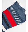Сини мъжки чорапи на райе Blumer-3 снимка