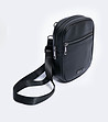 Черна малка мъжка чанта Borti-2 снимка