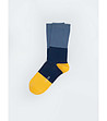 Мъжки чорапи в синьо и жълто Edi-0 снимка