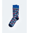 Сини мъжки чорапи на точки Doriano-0 снимка