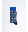 Сини мъжки чорапи на точки Doriano-1 снимка