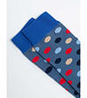 Сини мъжки чорапи на точки Doriano-3 снимка