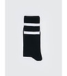 Unisex чорапи с бели ленти Ribs-1 снимка