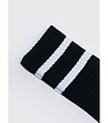 Unisex чорапи с бели ленти Ribs-3 снимка