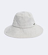 Бежова дамска ленена шапка Linna-0 снимка