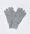 Сиви дамски ръкавици с 5 пръста Basila-0 снимка